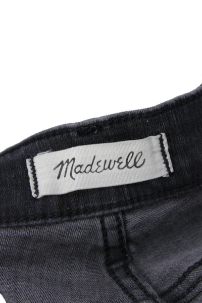Madewell Womens Black Mid-Rise Ankle Skinny Jeans Organic Cotton Size 28