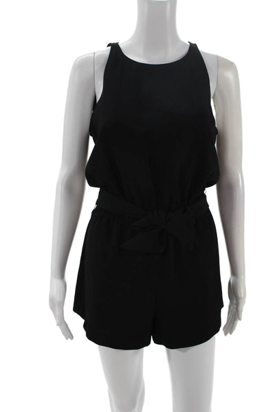 Club Monaco Womens Jumpsuit Sleeveless Black Polyester Size 2