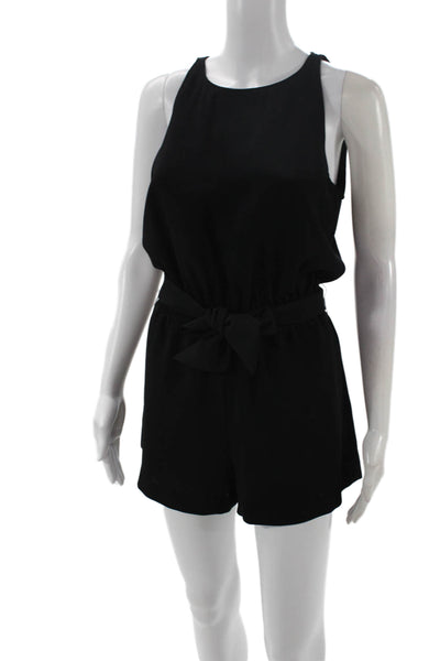 Club Monaco Womens Jumpsuit Sleeveless Black Polyester Size 2