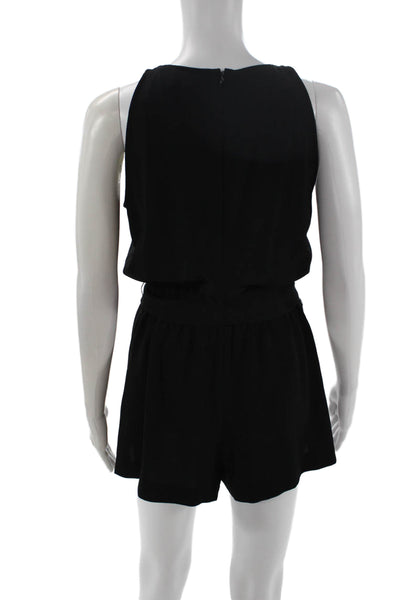 Club Monaco Womens Jumpsuit Sleeveless Black Polyester Size 2