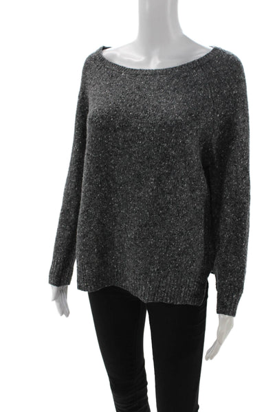 Joie Unisex Dark Gray Round Neck Long Sleeve Pullover Sweater Size S