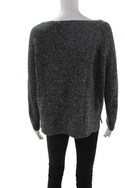Joie Unisex Dark Gray Round Neck Long Sleeve Pullover Sweater Size S