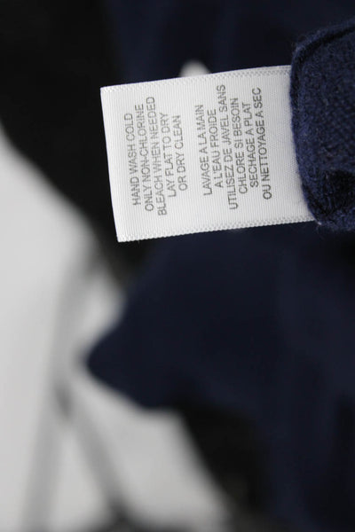 Equipment Femme Womens Cardigan Dark Blue V Neck Button Long Sleeve Size XS