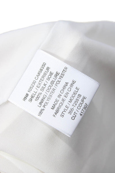 Joie Womens White Silk V-Neck Camisole Sleeveless Solid Size XS