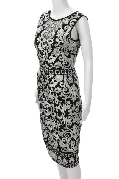 Nicole Miller Collection Women Bodycon Sheath Dress Black Size 4