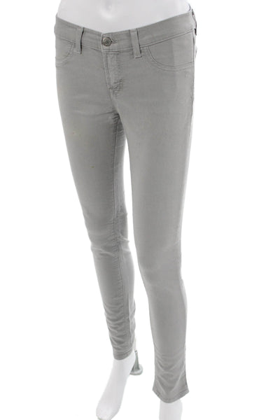 J Brand Women Gray Mid-Rise Jeggings 27in Inseam Size 28
