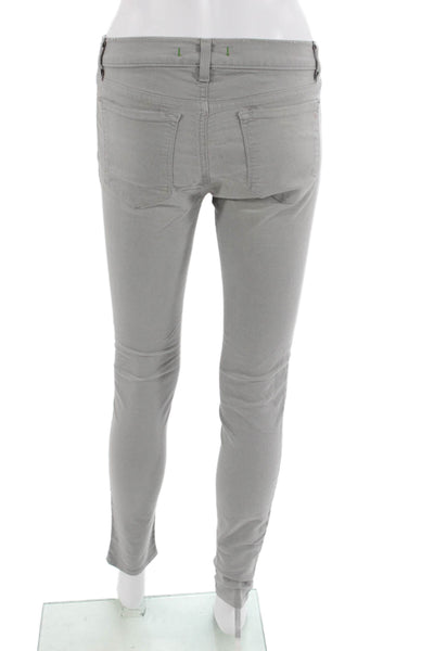 J Brand Women Gray Mid-Rise Jeggings 27in Inseam Size 28