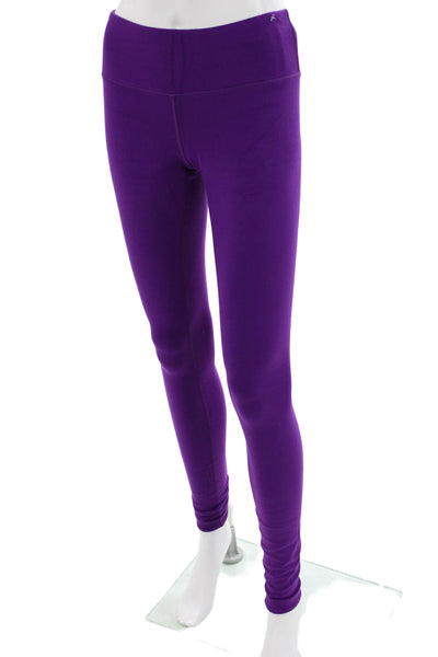 Lululemon Women Ankle Leggings Purple Nylon Size 6