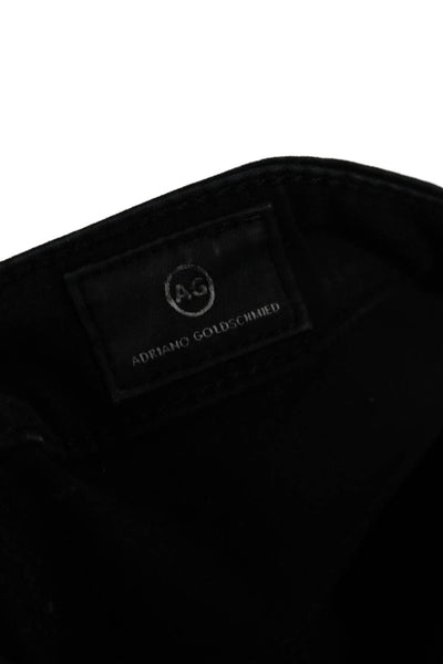 AG Womens Skinny Ankle Black Jeans Mid Rise Size 27