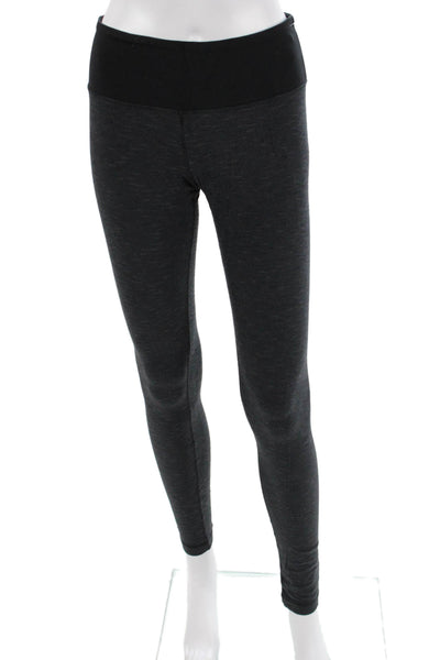 Lululemon Womens Ankle Leggings Black Nylon Size 6