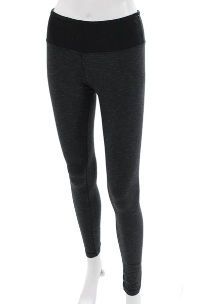 Lululemon Womens Ankle Leggings Black Nylon Size 6
