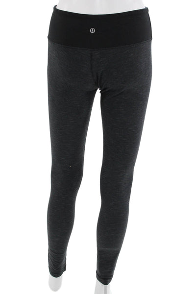 Lululemon Womens Ankle Leggings Black Nylon Size 6
