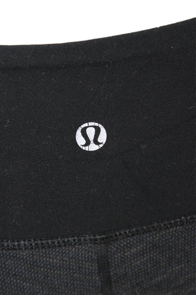 Lululemon Womens Ankle Leggings Black Nylon Size 6