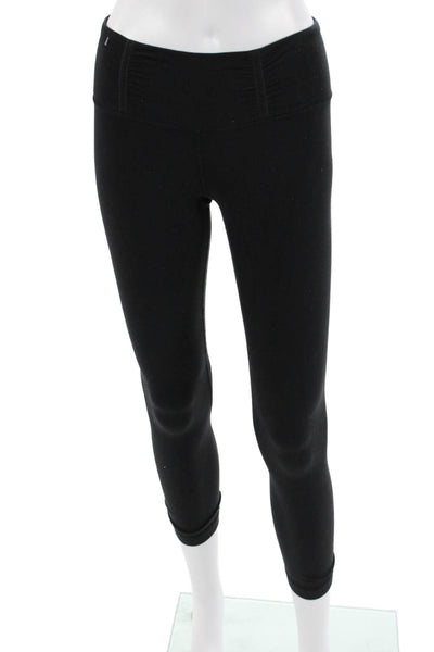 Lululemon Womens Black Cropped Ankle Nylon Leggings Size 6