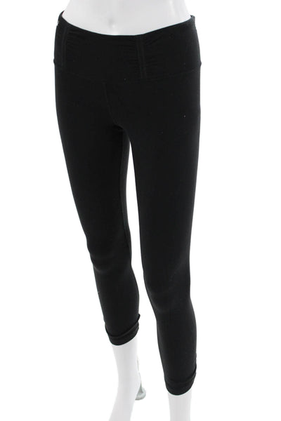 Lululemon Womens Black Cropped Ankle Nylon Leggings Size 6