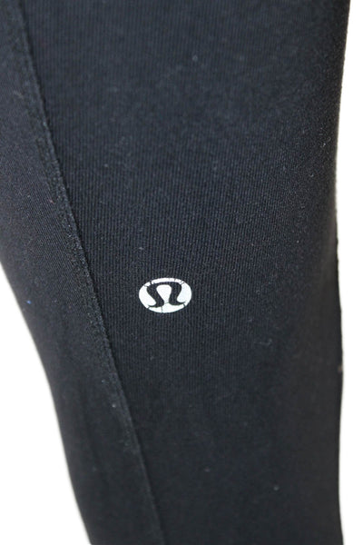 Lululemon Womens Black Cropped Ankle Nylon Leggings Size 6