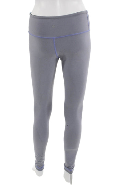 Lululemon Women Gray Ankle Leggings Nylon Size 6