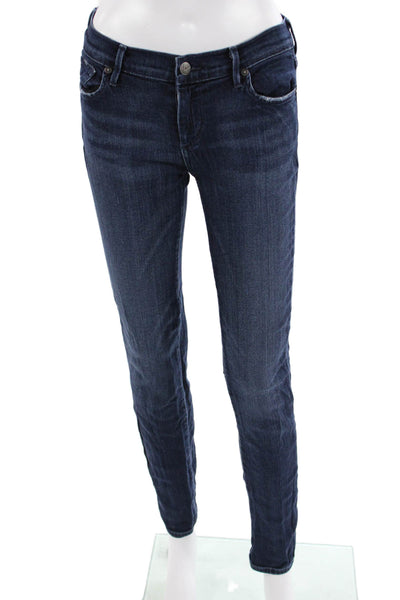 Citizens of Humanity Women Skinny Mid Rise Dark Blue Jeans Size 29