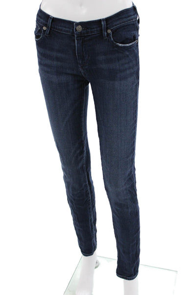 Citizens of Humanity Women Skinny Mid Rise Dark Blue Jeans Size 29