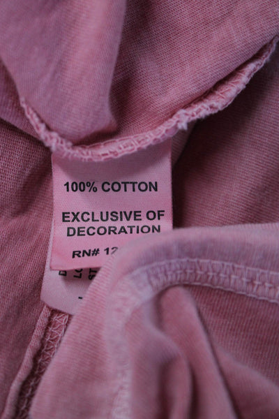Johnnie-o Mens Pink Cotton Crew Neck Short Sleeve T-Shirt Size M