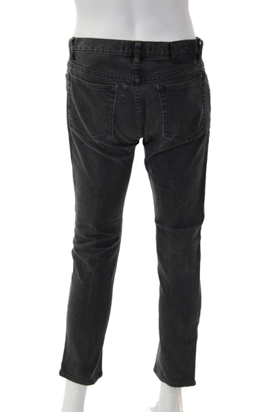 John Varvatos Star USA Mens Skinny Cropped Ankle Dark Gray Jeans Size 33