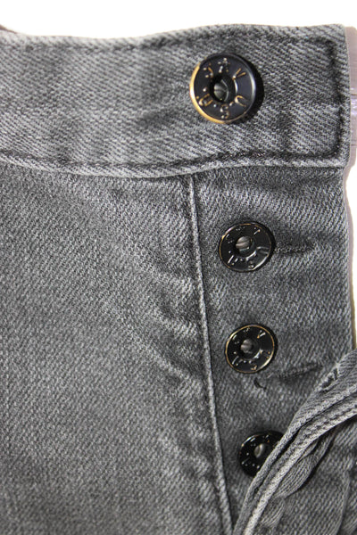 John Varvatos Star USA Mens Skinny Cropped Ankle Dark Gray Jeans Size 33
