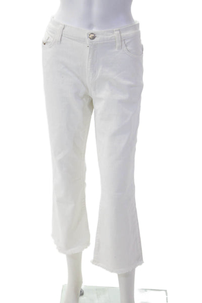 Current/Elliott Womens Cropped White Jeans Size 30