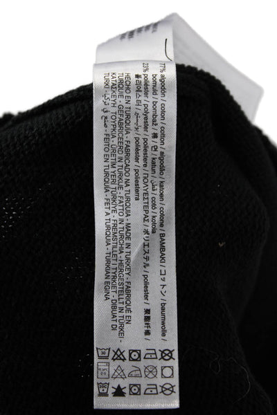 Zara Women Black Mock Neck Long Sleeve Pullover Sweater Size S