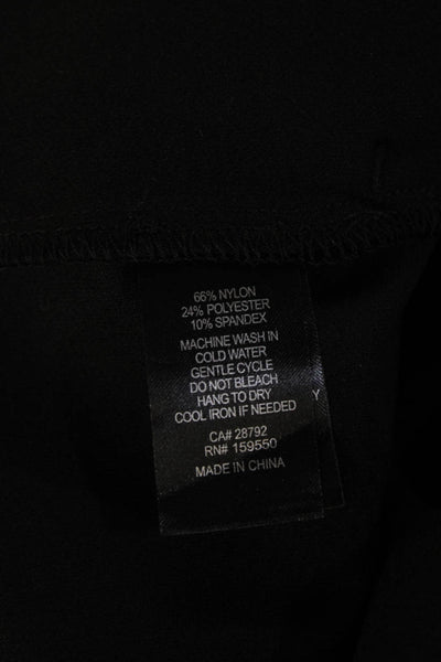 Rachel Zoe Women Ankle Dress Pants Black Zip Nylon Spandex Size 10