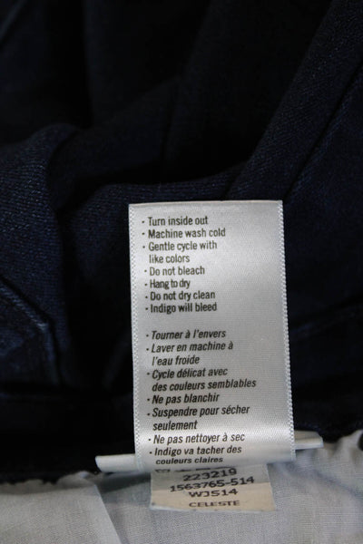 Paige Womens Skinny Dark Blue Jeans Mid Rise Size 28