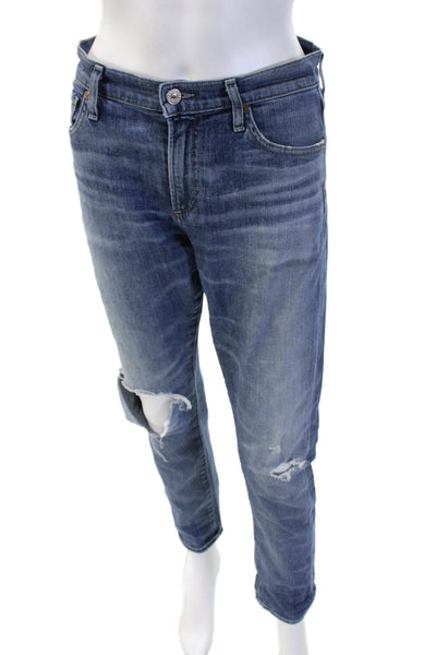 Citizens of Humanity Unisex Cropped Straight Blue Jeans Size 28
