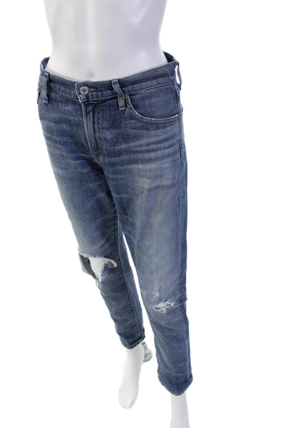 Citizens of Humanity Unisex Cropped Straight Blue Jeans Size 28