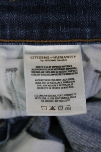 Citizens of Humanity Unisex Cropped Straight Blue Jeans Size 28