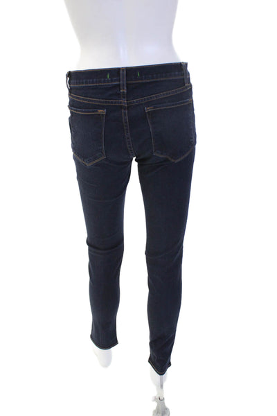 J Brand Womens Skinny Jegging Dark Blue Mid Rise 28 Inseam Size 29