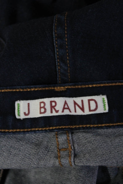 J Brand Womens Skinny Jegging Dark Blue Mid Rise 28 Inseam Size 29