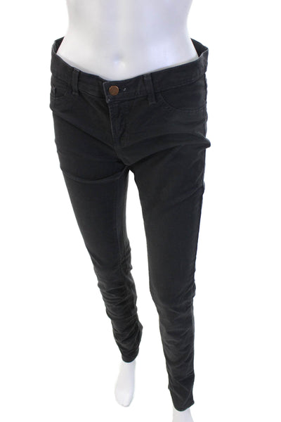 J Brand Womens Black Jegging Pants Button 32 Inseam Size 29