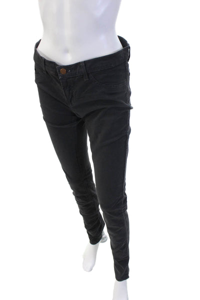 J Brand Womens Black Jegging Pants Button 32 Inseam Size 29