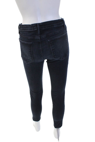 Frame Denim Womens Skinny Ankle Jeans Dark Blue High Rise Size 29
