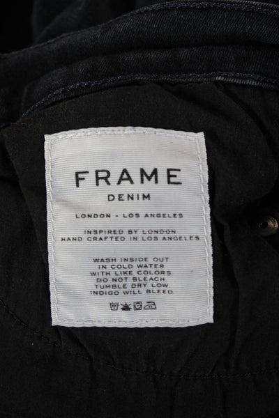 Frame Denim Womens Skinny Ankle Jeans Dark Blue High Rise Size 29