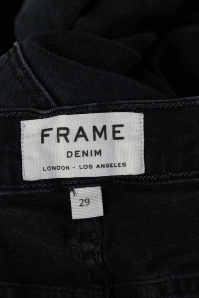 Frame Denim Womens Skinny Ankle Jeans Dark Blue High Rise Size 29