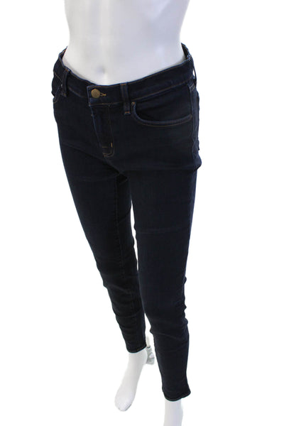 J Brand Womens Skinny Jeggings Dark Blue Denim Size 28