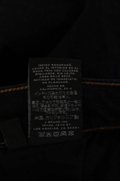 J Brand Womens Skinny Jeggings Dark Blue Denim Size 28