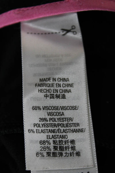 Juicy Couture Womens Ankle Jeggings Black Button Size 4