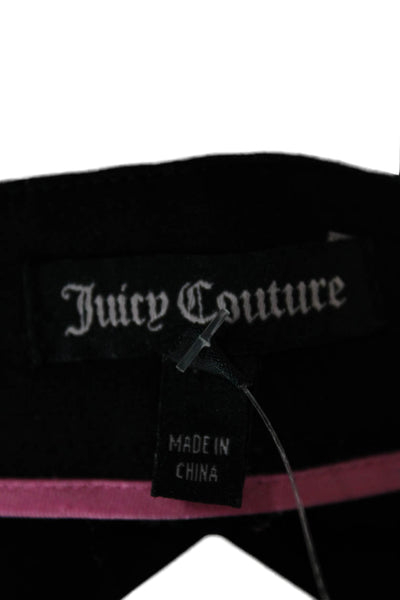 Juicy Couture Womens Ankle Jeggings Black Button Size 4