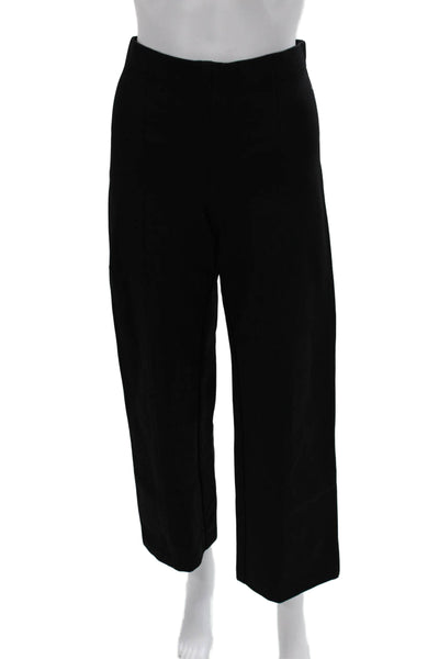 BR Women Cropped Dress Pants Black Rayon Blend Size S