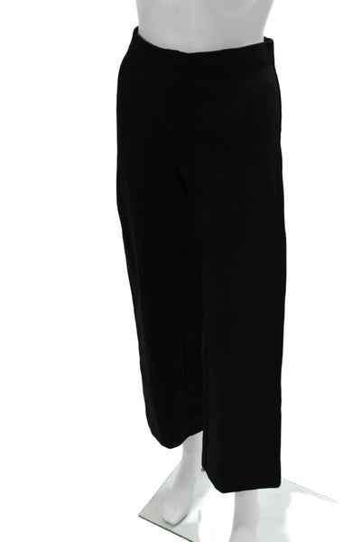 BR Women Cropped Dress Pants Black Rayon Blend Size S