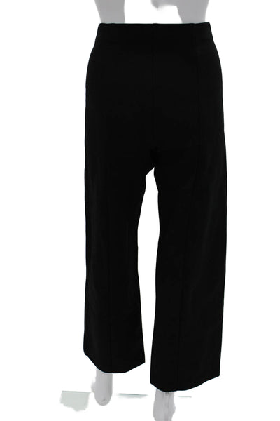 BR Women Cropped Dress Pants Black Rayon Blend Size S