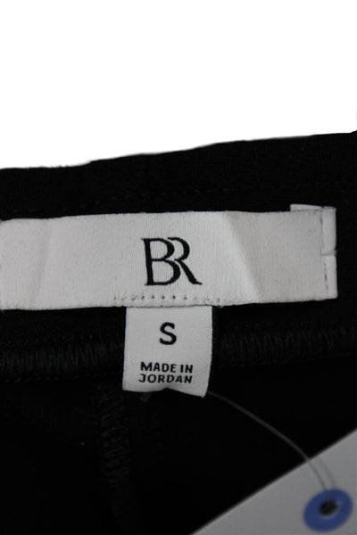BR Women Cropped Dress Pants Black Rayon Blend Size S