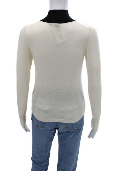 Marimekko For Uniqlo Women Beige Geometric Turtleneck Pullover Sweater Size 2XS
