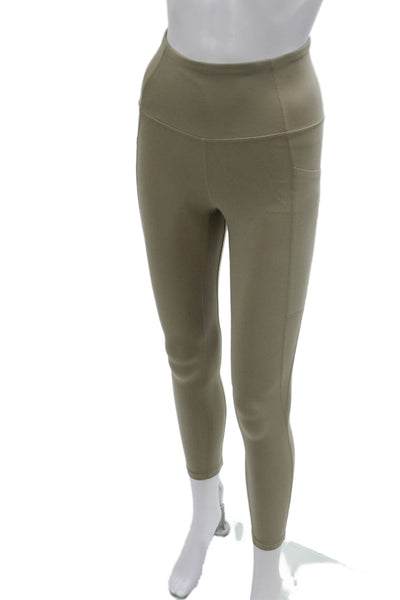Varley Womens Ankle Leggings Beige Size S